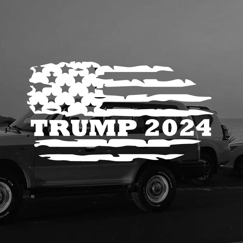 Trump 2024 Flag Car Sticker Flag Decal For car Truck Van Motorcycle Vehicle