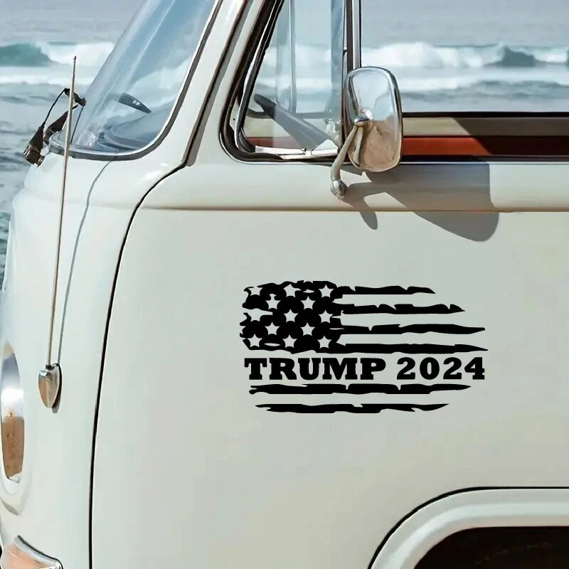 Trump 2024 Flag Car Sticker Flag Decal For car Truck Van Motorcycle Vehicle