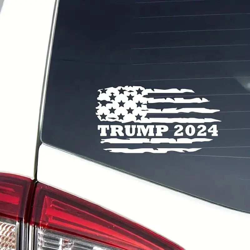 Trump 2024 Flag Car Sticker Flag Decal For car Truck Van Motorcycle Vehicle