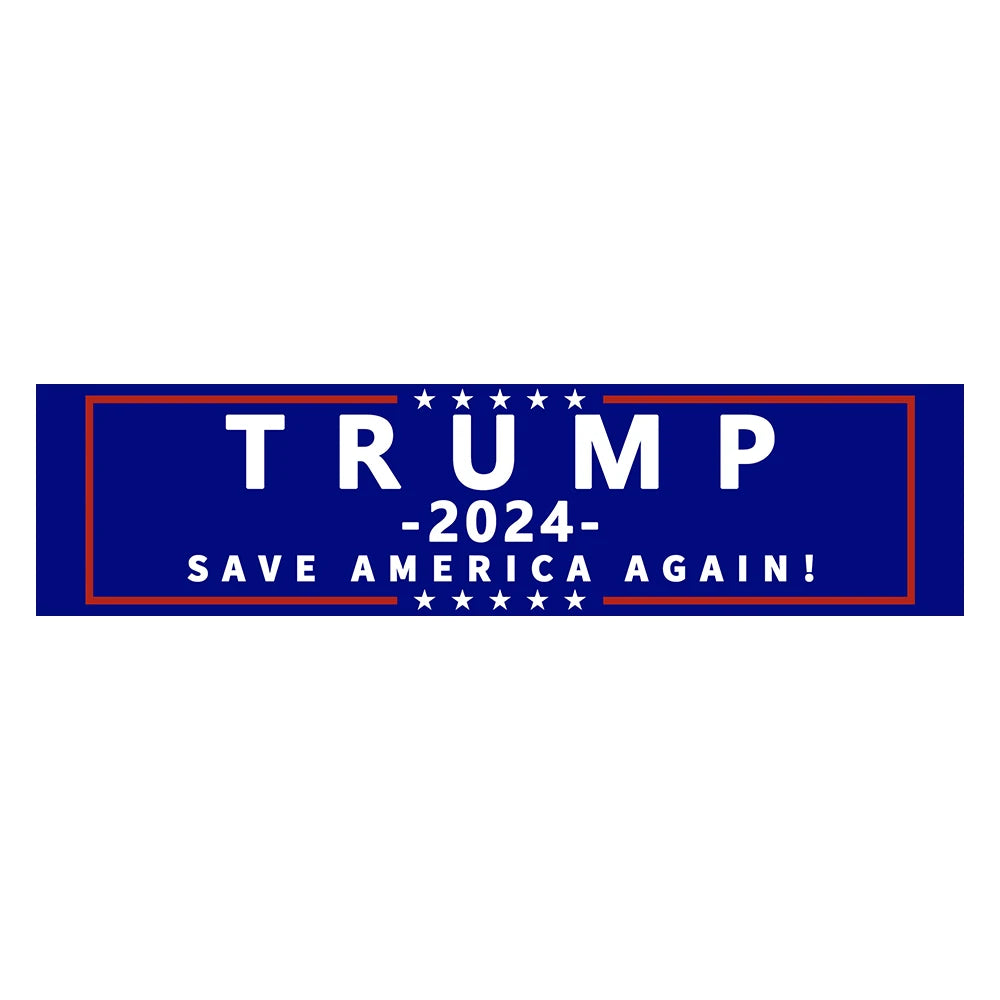 Donald Trump 2024 Flag Banner 2×8 FT Take American Back