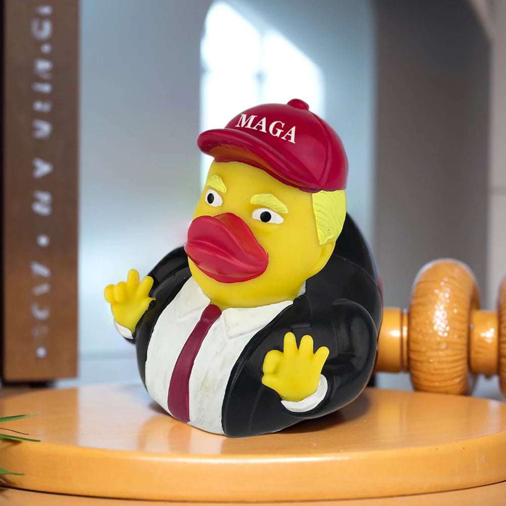 Novelty Trump Rubbe Duckies Merchandise Bathtub Toys