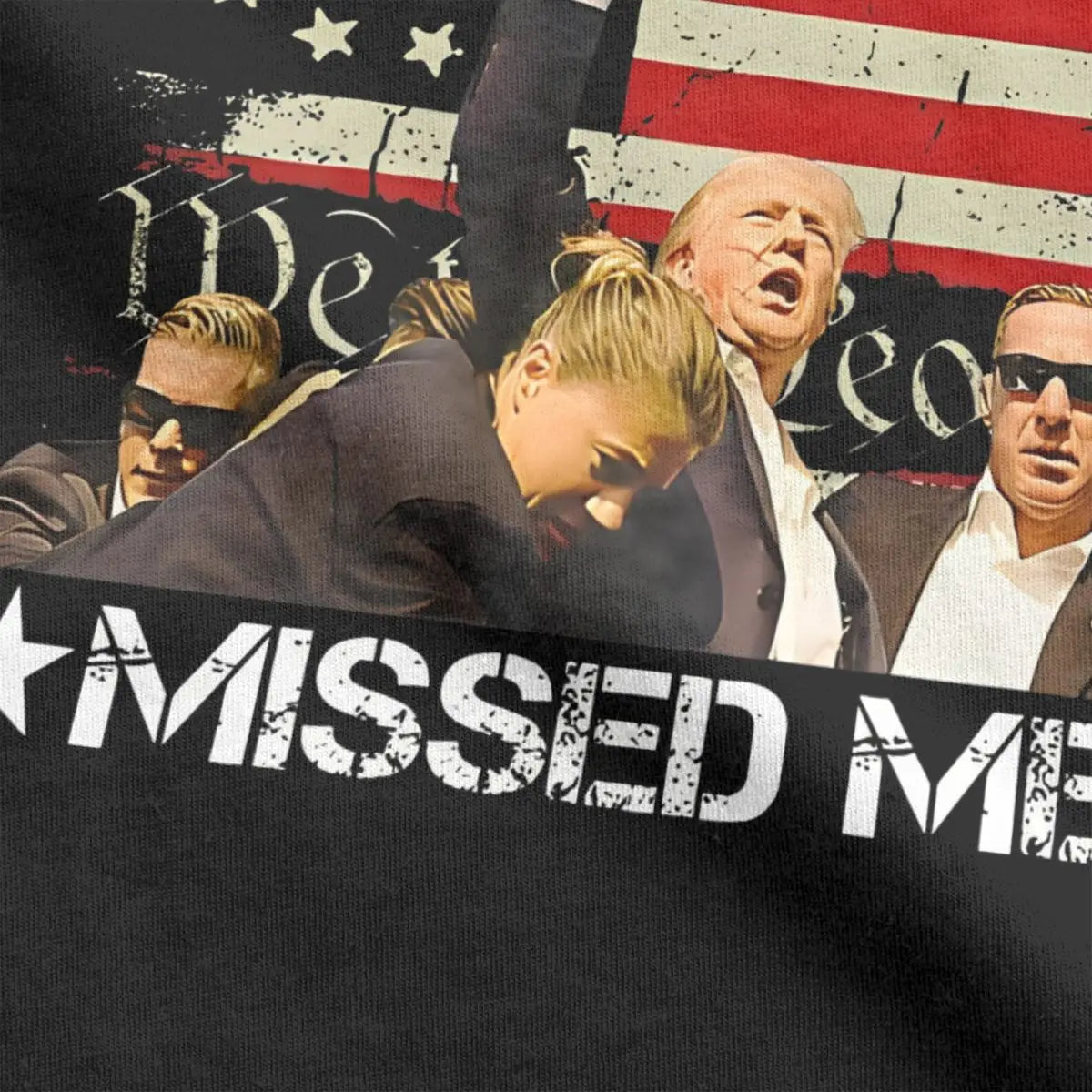 2024 Trump Graphic T-Shirt "You Missed" Printed Clothes - 9 Colors