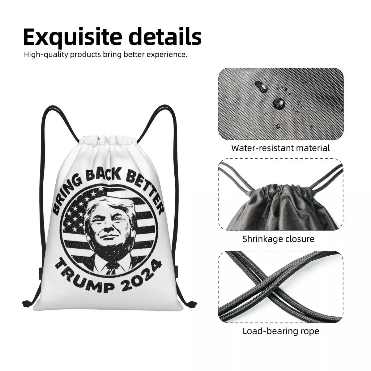 Trump 2024 Drawstring Bag