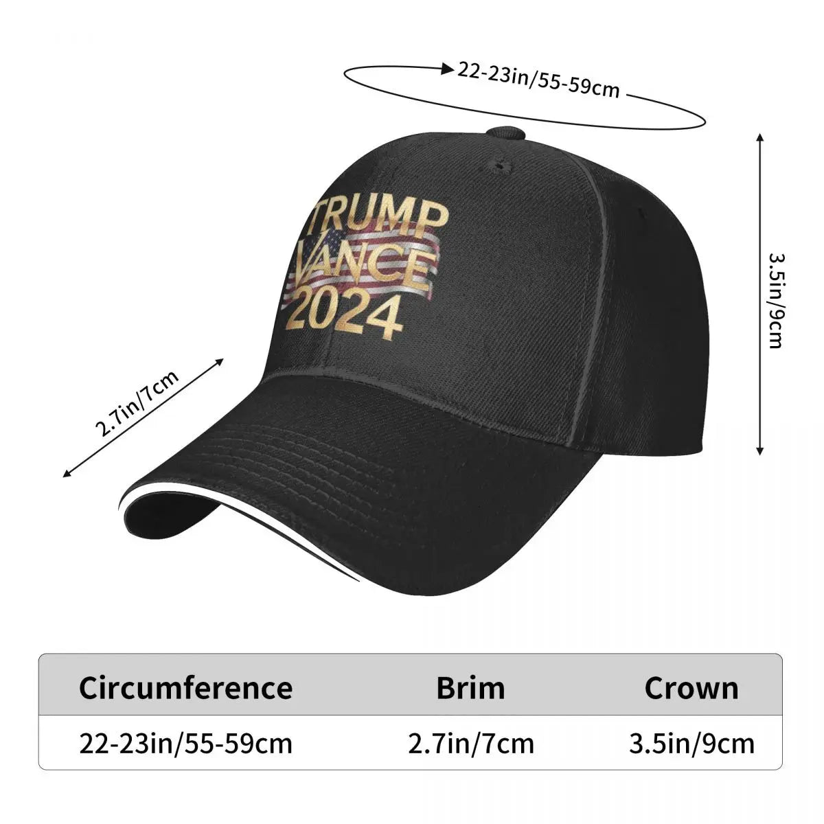 Red Vintage Trump Vance 2024 Cap