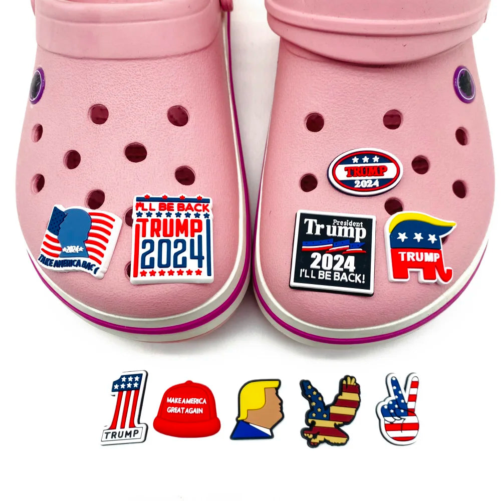 Trump US Presidential Shoe Charms for Clogs